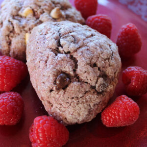 Raspberry Dark Chocolate Scone